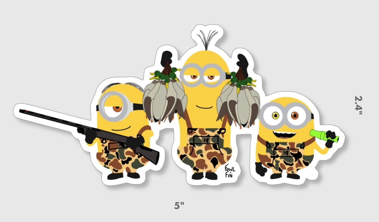 "MALLARDS X MINIONS" - Sticker